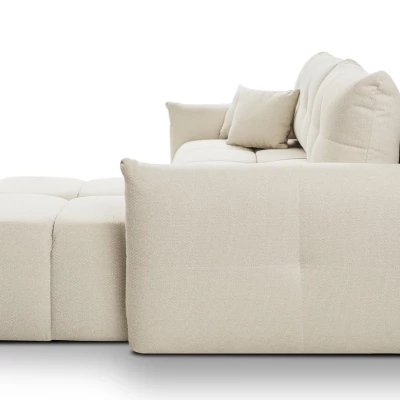 Rohová rozkládací sedací souprava CANMORE - písková