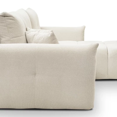 Rohová rozkládací sedací souprava CANMORE - písková