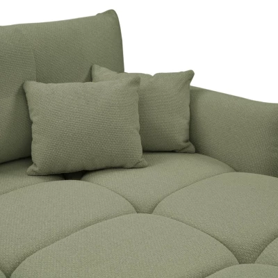 Rohová rozkládací sedací souprava CANMORE - olivová