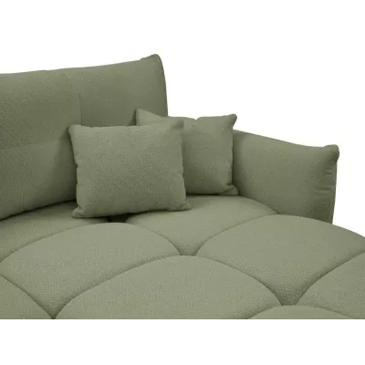 Rohová rozkládací sedací souprava CANMORE - olivová