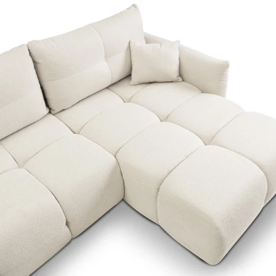 Rohová rozkládací sedací souprava CANMORE - písková