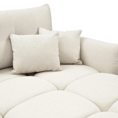 Rohová rozkládací sedací souprava CANMORE - písková