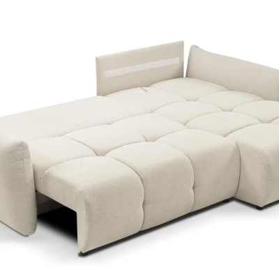 Rohová rozkládací sedací souprava CANMORE - písková