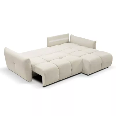 Rohová rozkládací sedací souprava CANMORE - písková