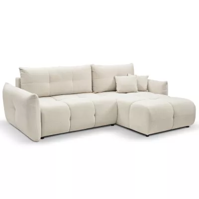 Rohová rozkládací sedací souprava CANMORE - písková