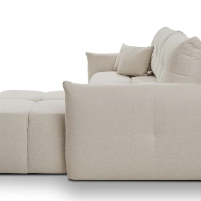 Rohová rozkládací sedací souprava CANMORE - taupe