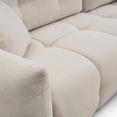 Rohová rozkládací sedací souprava CANMORE - taupe