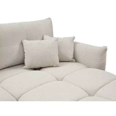 Rohová rozkládací sedací souprava CANMORE - taupe