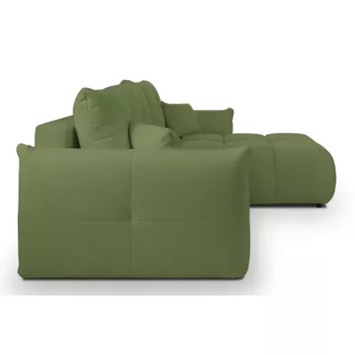 Rohová rozkládací sedací souprava CANMORE - zelená