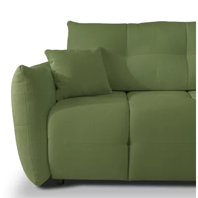 Rohová rozkládací sedací souprava CANMORE - zelená