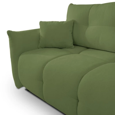 Rohová rozkládací sedací souprava CANMORE - zelená