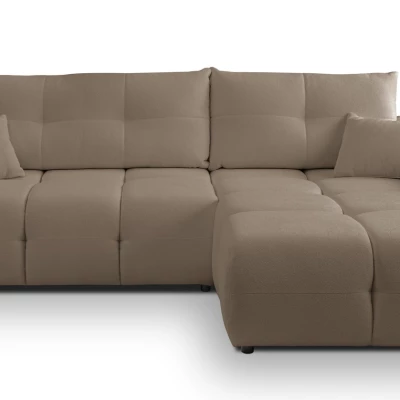 Rohová rozkládací sedací souprava CANMORE - latte