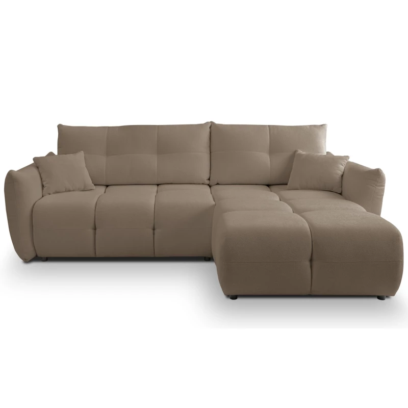 Rohová rozkládací sedací souprava CANMORE - latte