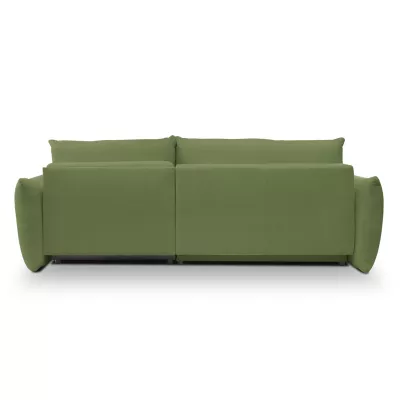 Rohová rozkládací sedací souprava CANMORE - zelená