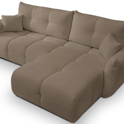 Rohová rozkládací sedací souprava CANMORE - latte