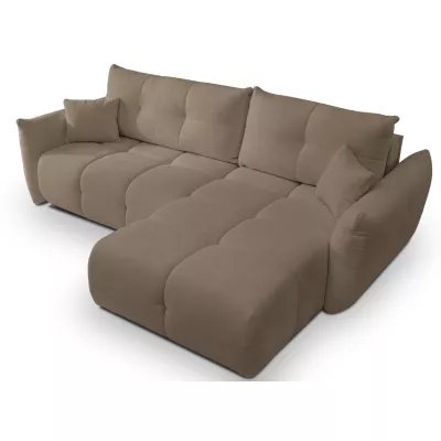 Rohová rozkládací sedací souprava CANMORE - latte