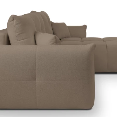 Rohová rozkládací sedací souprava CANMORE - latte