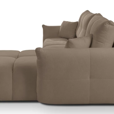 Rohová rozkládací sedací souprava CANMORE - latte