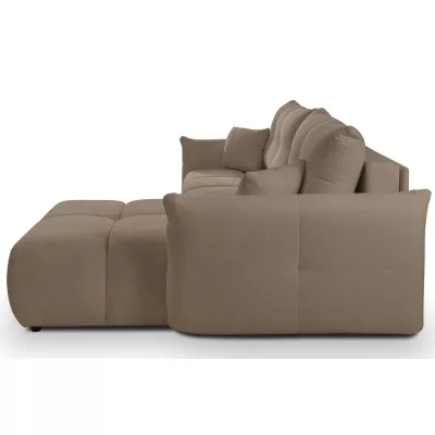 Rohová rozkládací sedací souprava CANMORE - latte