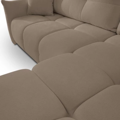 Rohová rozkládací sedací souprava CANMORE - latte