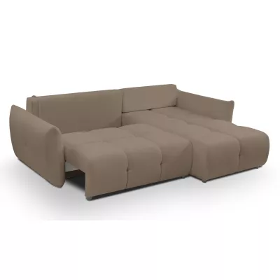 Rohová rozkládací sedací souprava CANMORE - latte