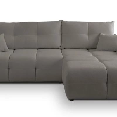 Rohová rozkládací sedací souprava CANMORE - tmavá šedá