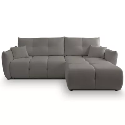 Rohová rozkládací sedací souprava CANMORE - tmavá šedá