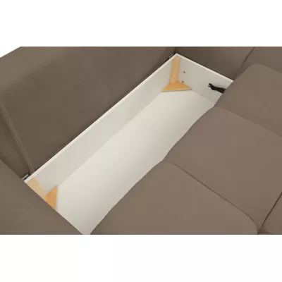 Rohová rozkládací sedací souprava CANMORE - latte