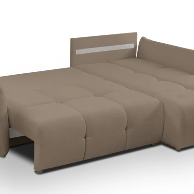 Rohová rozkládací sedací souprava CANMORE - latte