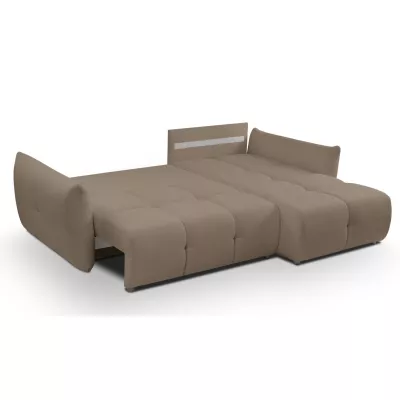 Rohová rozkládací sedací souprava CANMORE - latte