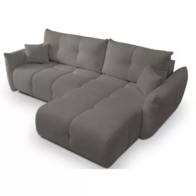 Rohová rozkládací sedací souprava CANMORE - tmavá šedá