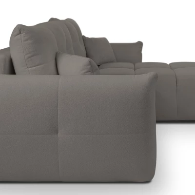 Rohová rozkládací sedací souprava CANMORE - tmavá šedá