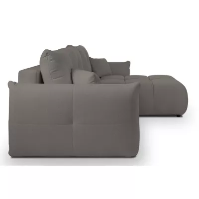 Rohová rozkládací sedací souprava CANMORE - tmavá šedá