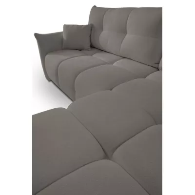 Rohová rozkládací sedací souprava CANMORE - tmavá šedá