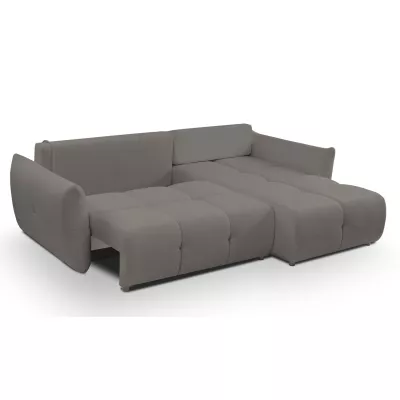 Rohová rozkládací sedací souprava CANMORE - tmavá šedá