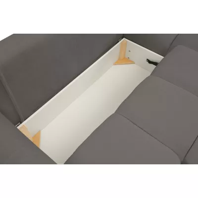 Rohová rozkládací sedací souprava CANMORE - tmavá šedá