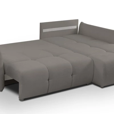 Rohová rozkládací sedací souprava CANMORE - tmavá šedá