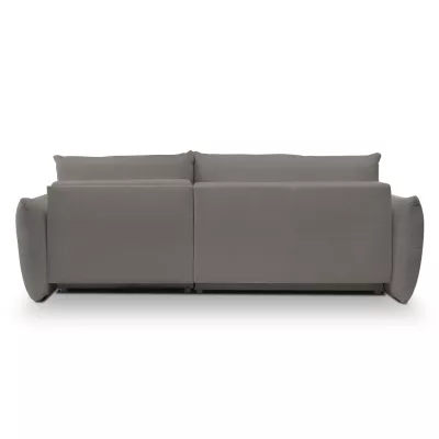 Rohová rozkládací sedací souprava CANMORE - tmavá šedá