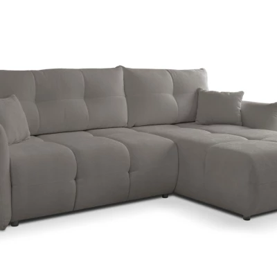 Rohová rozkládací sedací souprava CANMORE - tmavá šedá