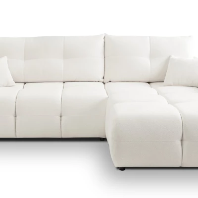 Rohová rozkládací sedací souprava CANMORE - smetanová