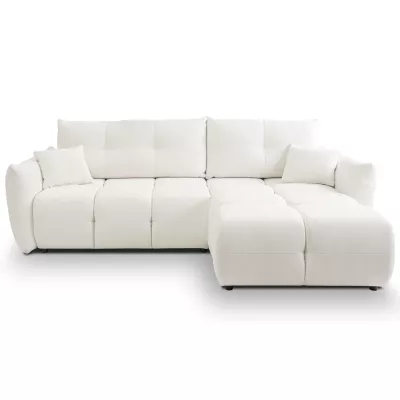 Rohová rozkládací sedací souprava CANMORE - smetanová