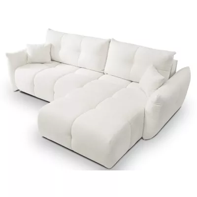 Rohová rozkládací sedací souprava CANMORE - smetanová