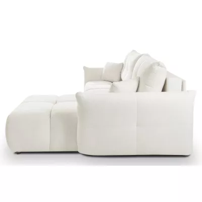 Rohová rozkládací sedací souprava CANMORE - smetanová