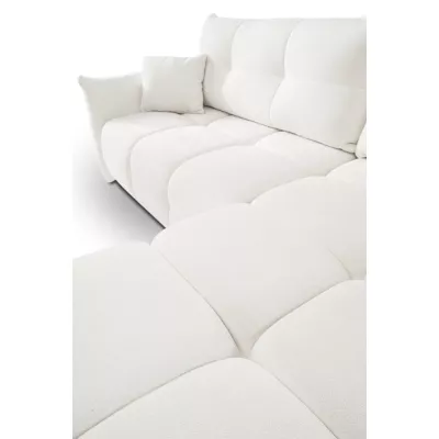 Rohová rozkládací sedací souprava CANMORE - smetanová