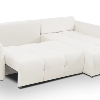 Rohová rozkládací sedací souprava CANMORE - smetanová