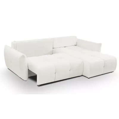 Rohová rozkládací sedací souprava CANMORE - smetanová