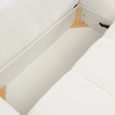 Rohová rozkládací sedací souprava CANMORE - smetanová