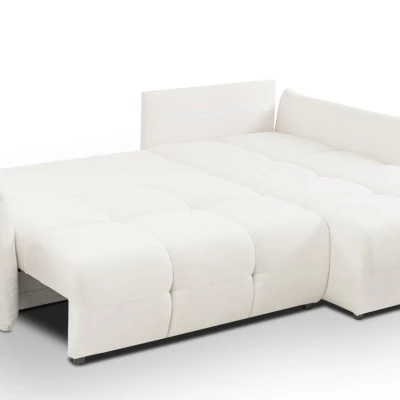 Rohová rozkládací sedací souprava CANMORE - smetanová