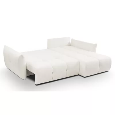 Rohová rozkládací sedací souprava CANMORE - smetanová