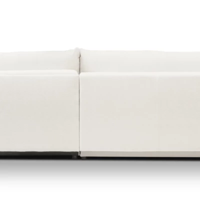 Rohová rozkládací sedací souprava CANMORE - smetanová